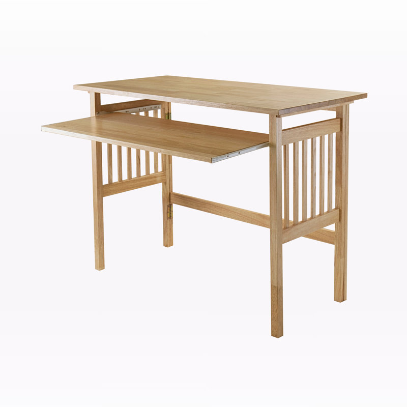 Bednarz Foldable Solid Wood Computer Desk