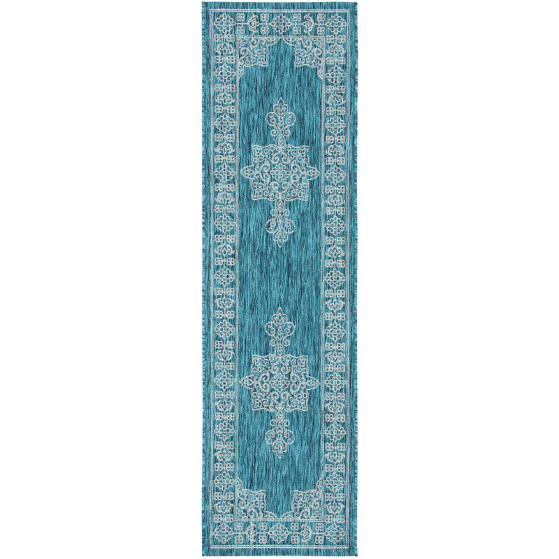 Tapis d'intérieur / extérieur performance Amedee, Tapis de couloir 2 pi 3 po x 6 pi 7 po