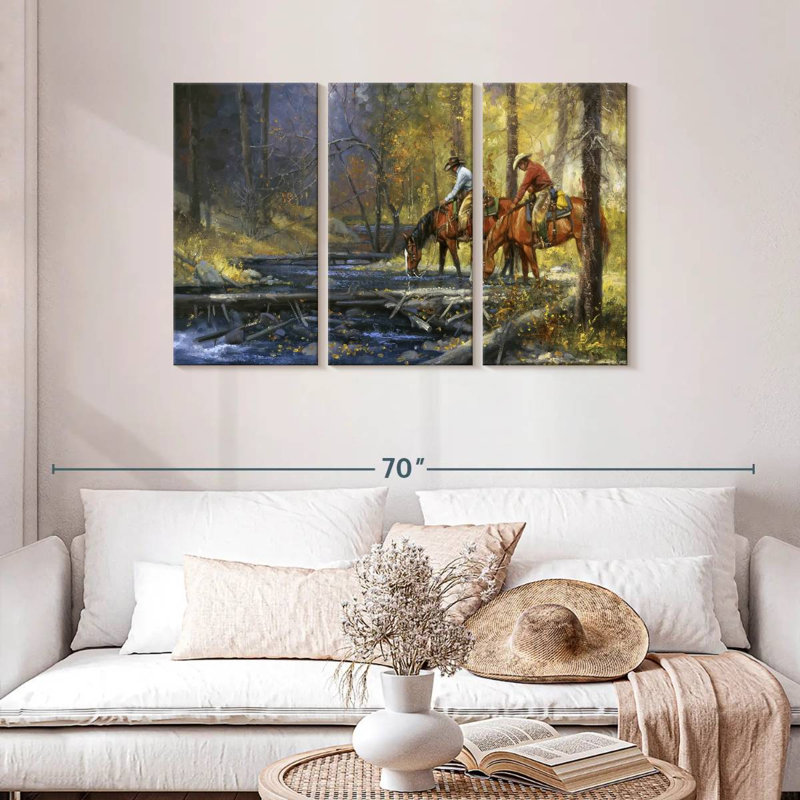 Lelar Cold Water And Falling Leaves, 28" H x 45" W