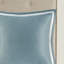 Ensemble d'édredon luxueux en médaillon damassé turquoise / argent