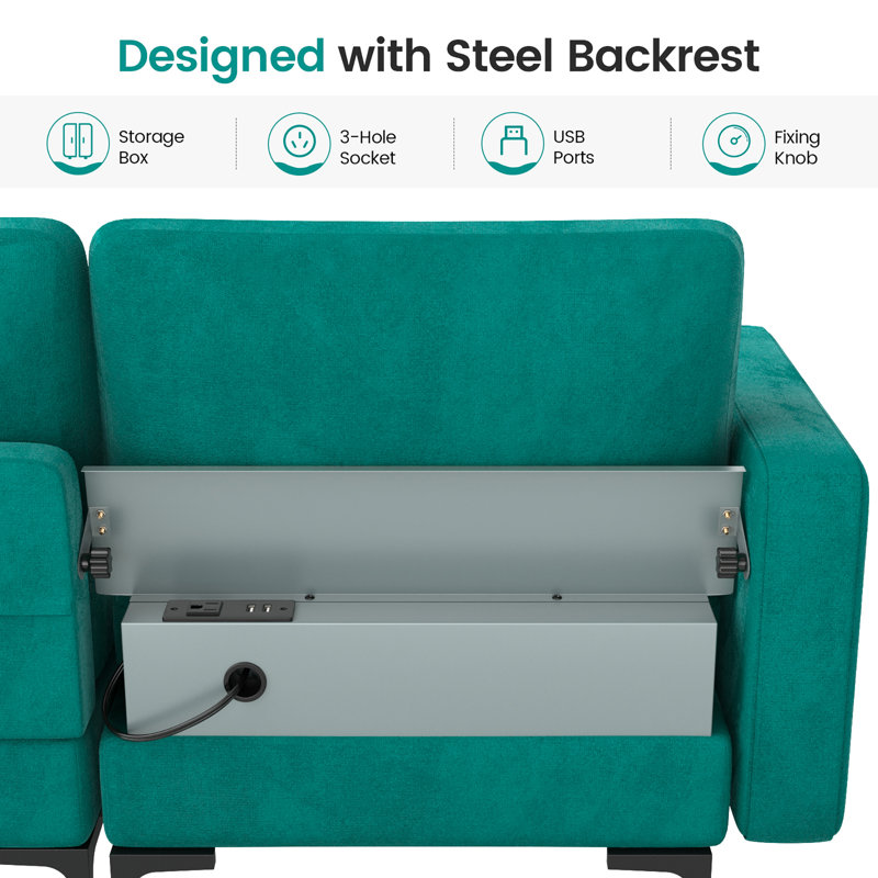 Deavionne Upholstered 97'' Sofa