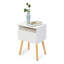 Table de chevet moderne 2 pièces, table basse de chambre à coucher avec tiroirs, tablettes, meubles de chevet de salon