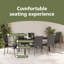 Garden Dining Set 7 Pcs PE Rattan-1914482615