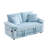 Extendable Sofas With Storage, 58 Inch Chenille Modern Sleeper For Home