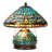 Stained Glass Dragonfly Table Lamp With A Lit Base