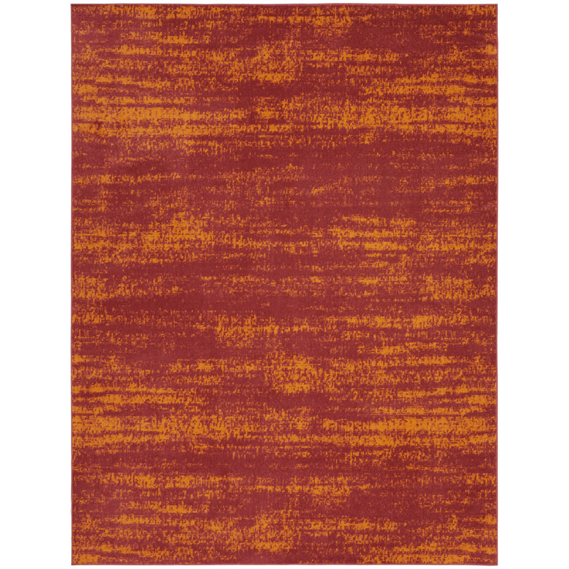 Tapis rouge intérieur / extérieur Nourison Essentials, Rectangle 8 pi x 10 pi