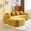 Canapé modulaire en L Chenille avec quatre coussins-1395151950