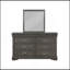 Miroir Louis Philippe gris foncé-781861918