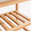 Banc à chaussures en bois massif, étagère de rangement en bois de hêtre avec coussin-917110543