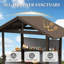 Pavillon de jardin 9,4 pi x 6,2 pi avec toit à pignon-125495721
