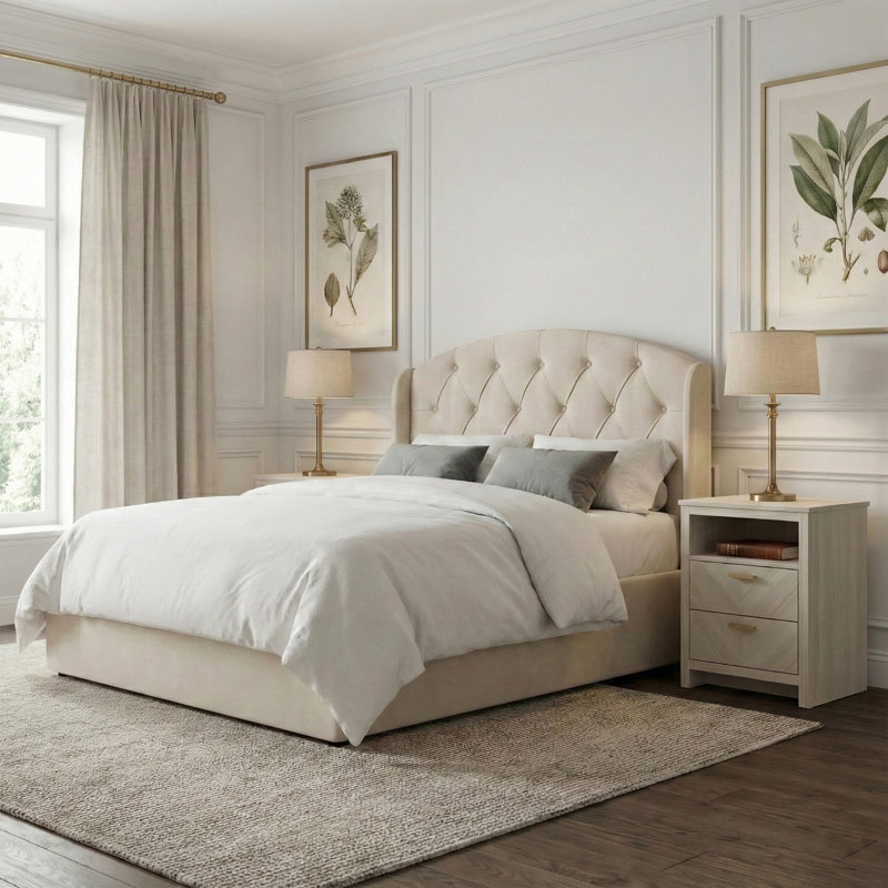 Dreamwell Diamond Ottoman Bed 2 Piece Bedroom Set