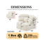 Fauteuil d'appoint surdimensionné avec coussins Bahl-316363575