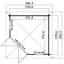 Lasita Oban Premium Corner Log Cabin With Tempered Double Glazing (40mm)-1934907372