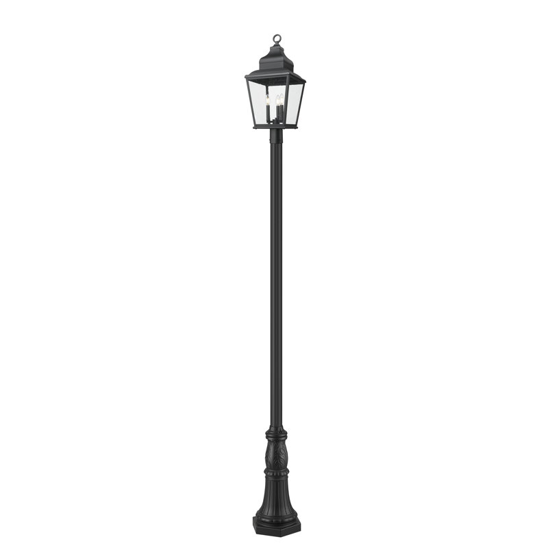 Raphael 122 inch Sand Black 3 Light Outdoor Post Mounted Fixture