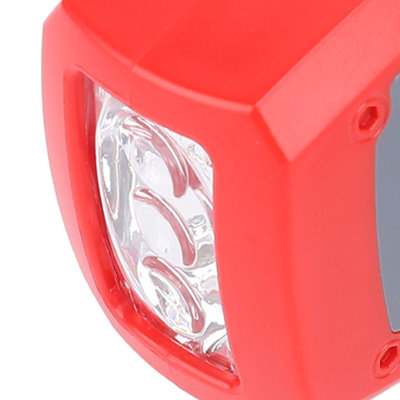 Emergency Hand Crank Radio with LED Flashlight AM FM NOAA Portable Weather 2000mAh Battery USB Charged Solar Power for Camping Red