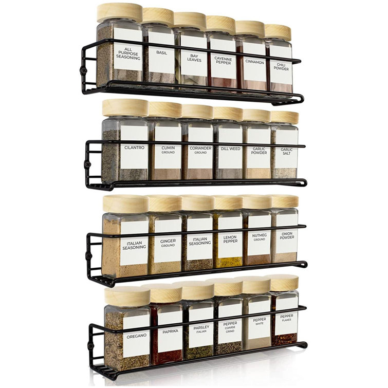 Prep & Savour Set of 48 Spice Jars with 428PCS Pre-printed Mark Labels &  Reviews