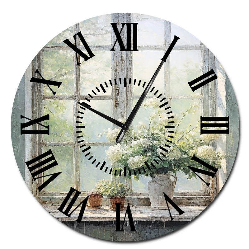 Horloge murale campagne noire, Surdimensionné