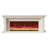 White Solid Wood TV Cabinet Fireplace-1250392305-1250392306