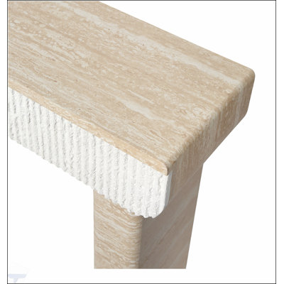 Modern Entryway Table with Two Hidden Handle Drawers, Easy Assembly for Entrance, Dining Room, Living Room, and Hallway