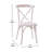 Arquit Stackable Cross-Back Wooden Bistro Chair-125313787-125324606