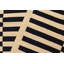 Tapis beige / noir à motif géométrique en laine à tissage plat Beshears 5 pi 5 po x 7 pi 11 po