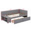 Lit plateforme tapissier en L avec rangement et tiroirs-1315809998