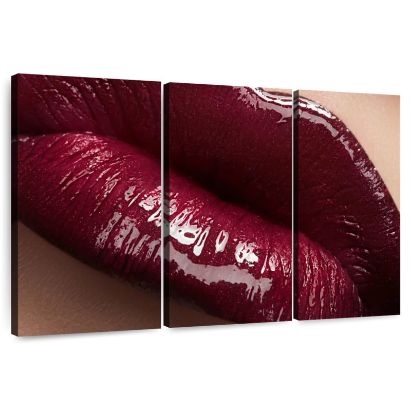 Shuttleworth Glossy Red Lips, 20" H x 33" W