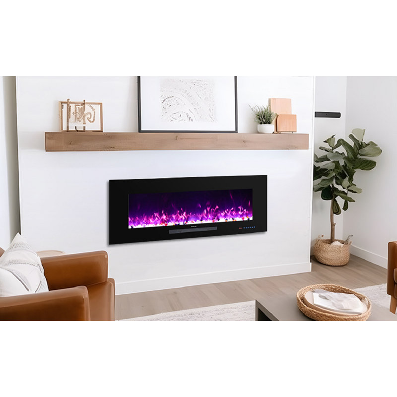 Craigmore Wall Mounted Electric Fireplace, 18.34" H x 50" W x 5.01" D