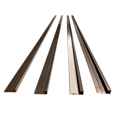 Aluminum Post Ending 2850mm (112.20 Inch) - Rose Gold (10pcs)