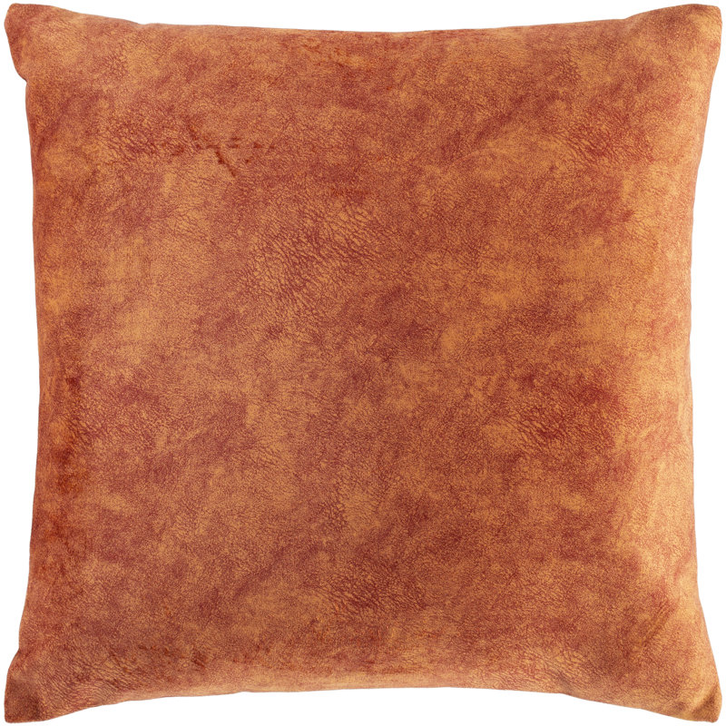 Khaelyn Throw Pillow, Down, Orange