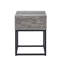 Celestial End Table In Gray - Stylish And Functional. With A Convenient Storage Compartment Stable Base. 17.42W X 17D 24H Contemporary Build & Ample Elevate Your Decor-1033390217