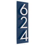 Floating Modern 6" Number Vertical Address Plaque (3 Characters)