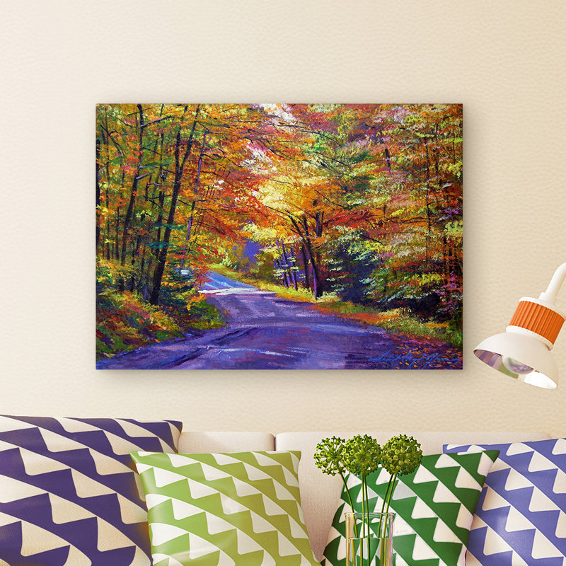 " New England Road " by David Lloyd Glover, 18" H x 24" W x 2" D