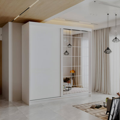 2 Door Manufactured Wood Wardrobe