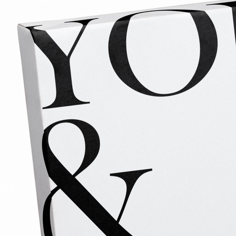 « you & me »-impression sur toile tendue, H 10 po x l 8 po x P 1,25 po