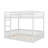 Wood Full-Over-Full Bunk Bed Featuring A Ladder And Safety Rails-383544146