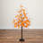 Pre-Lit Autumn Maple Artificial Fall Tree With Berries And 96 Warm White LED Lights-1956900825