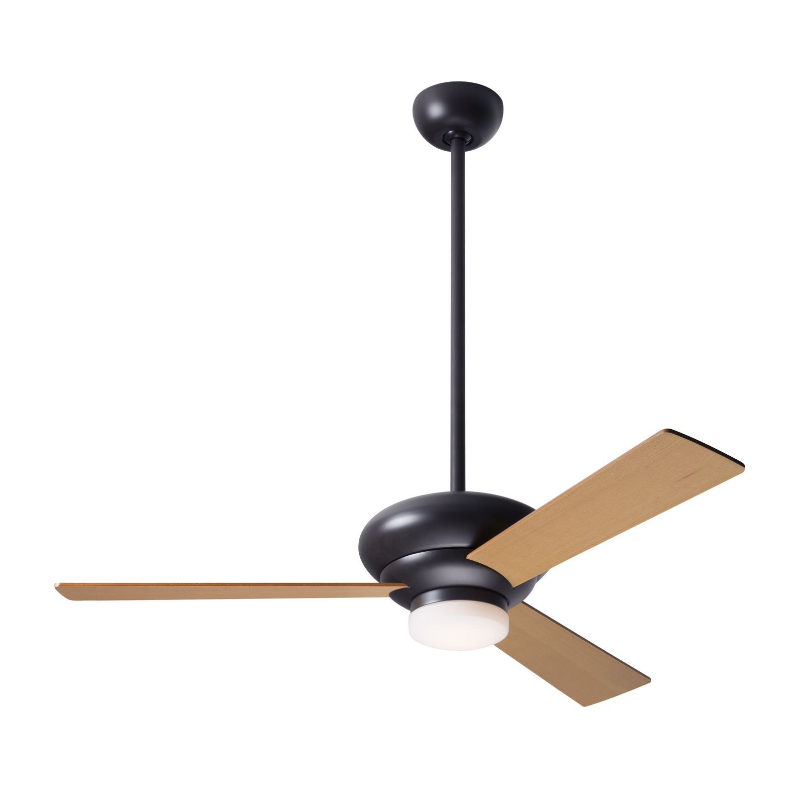 Altus 42'' 3 Blade Ceiling Fan with LED Light Kit, Dark Bronze, Handheld Remote Control (2-wire), Maple