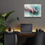«Rhino Crossing» par Robert Campbell, art mural en verre acrylique épique, 24 po x 16 po-167819242