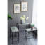 De trois tables gigognes galvanisées pour le vestibule ou la table d'appoint, structure en fer, surface en métal, 15,8 lb idéal pour l'intérieur et porte-plantes
