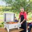 Four à pizza au propane autoportant Winado en argent