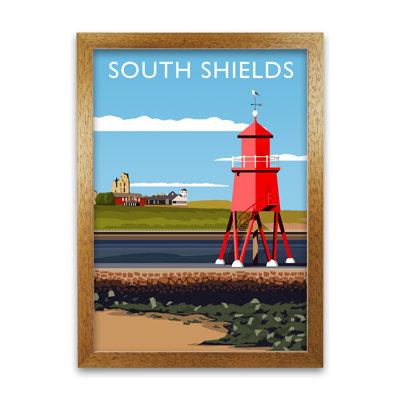 South Shields 1 Piece Single Picture Frame Wall Art