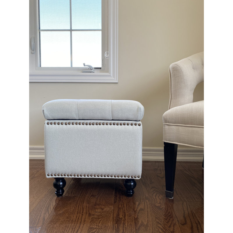 Repose-pieds SEAT4U Beckmann, Mélange de polyester blanc givré