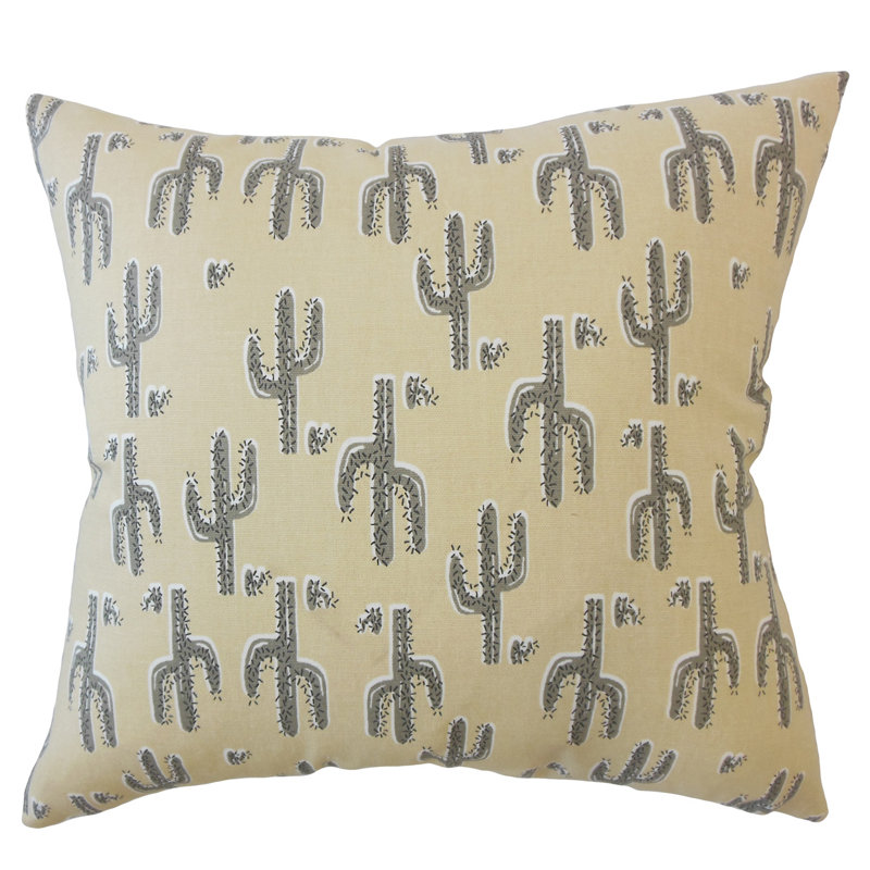 Fairhope Square Pillow Cover & Insert, Camel