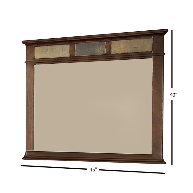 Miroir Alcazar au fini cerisier brun