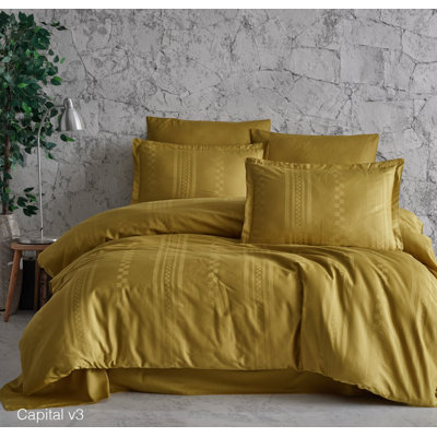 100% COTTON SATIN Duvet Cover: 260 X 220 Cm Pillowcase: 50 X 80 Cm (2 Pieces) No Pattern Duvet Cover Set with Pillowcases