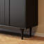 Armoire d'appoint moderne en bois massif noir-1004298311-1004298309