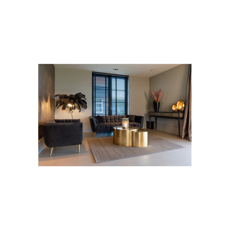 Huxley Velvet Sofa, Anthracite Velvet