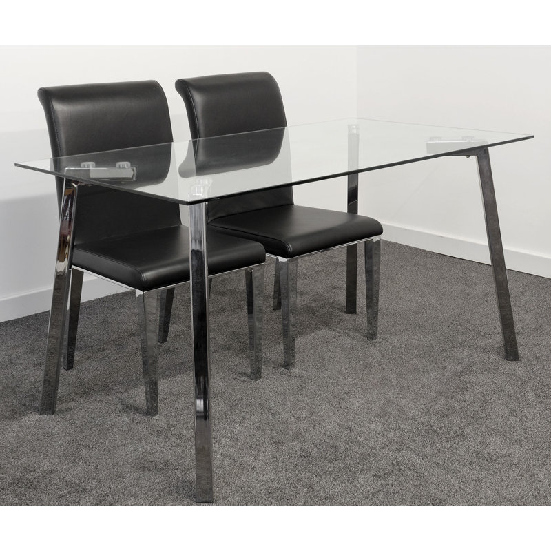 Desborough 2 - Person Dining Set, Black