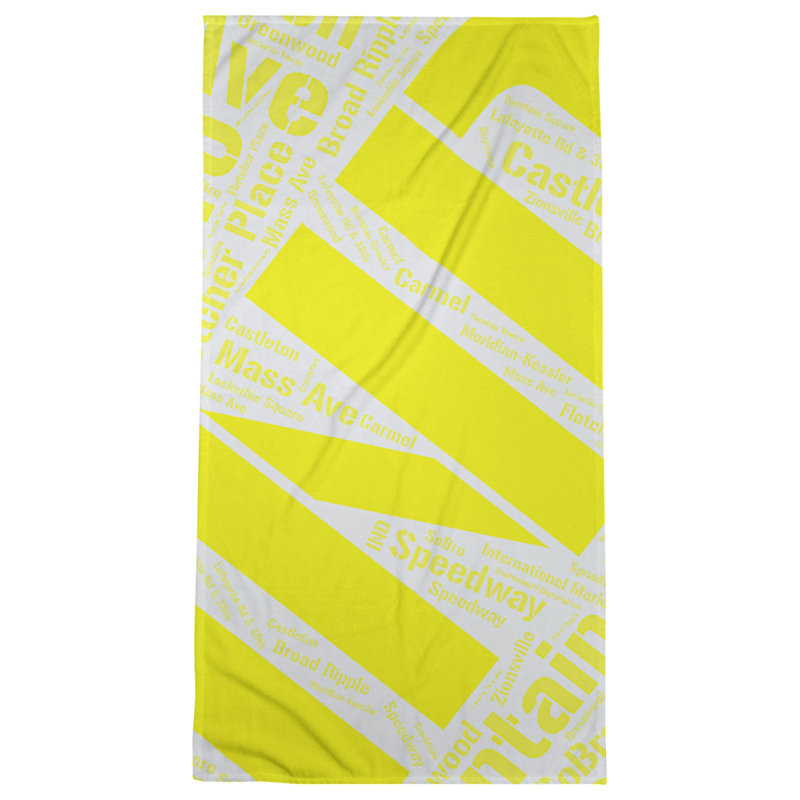 Bath Towel, Yellow, Poly/Cotton, Indianapolis